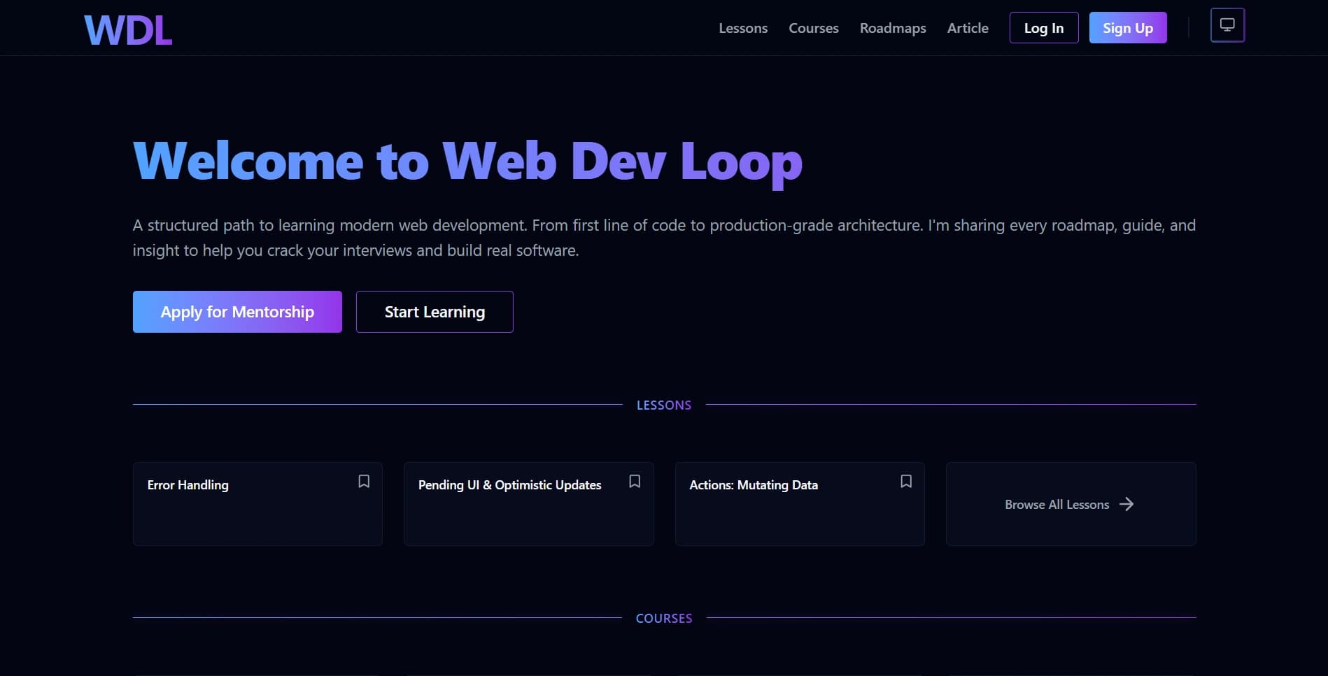 Web Dev Loop